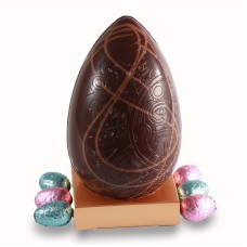 Dark Chocolate Drizzle Egg, with Belgian Praline Eggs